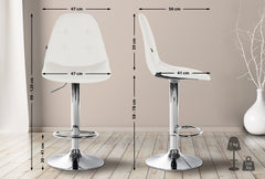 Barhocker Elmore Kunstleder C - wei�