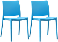 2er Set Stuhl Meton - blau