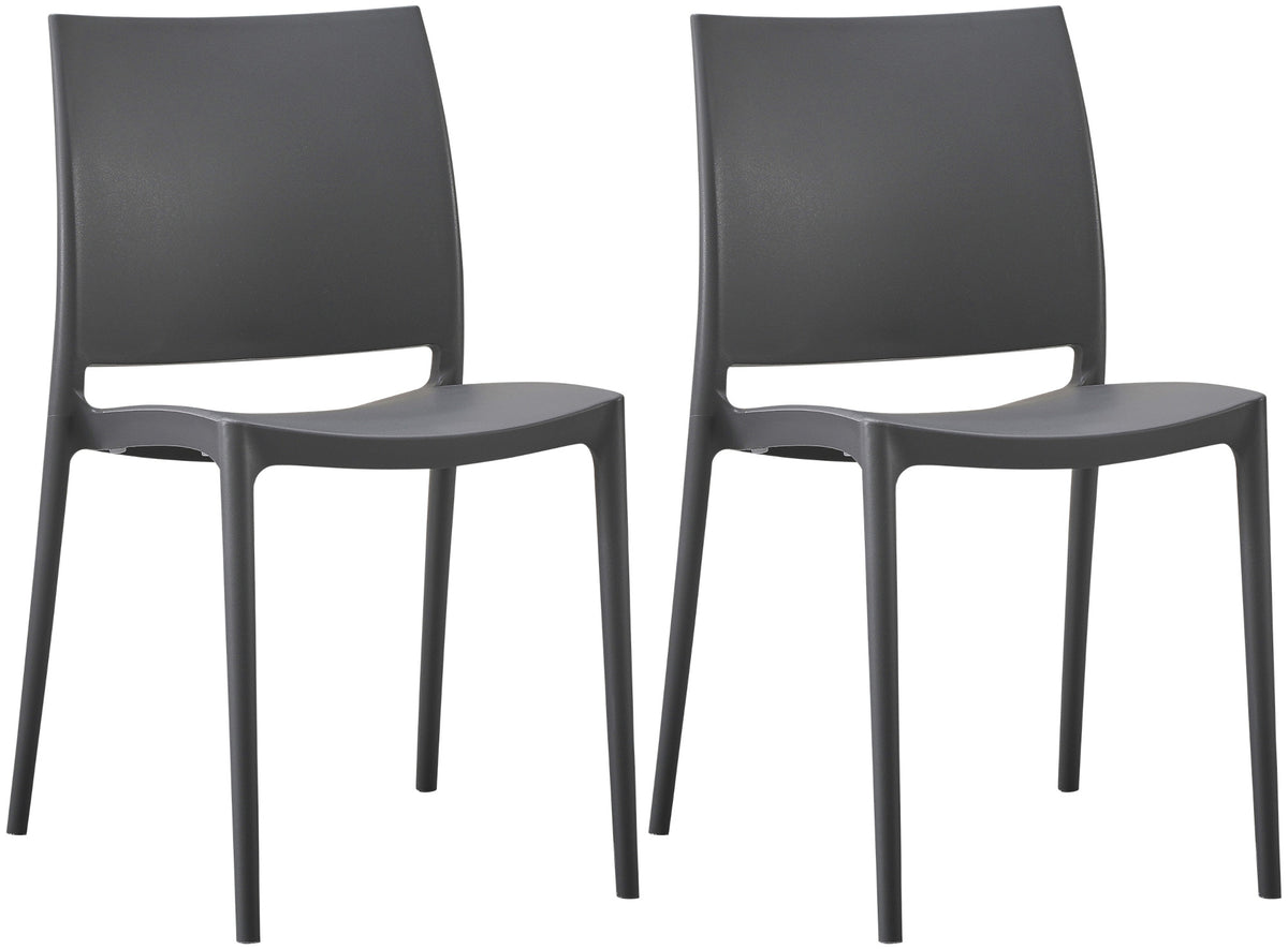 2er Set Stuhl Meton - dunkelgrau