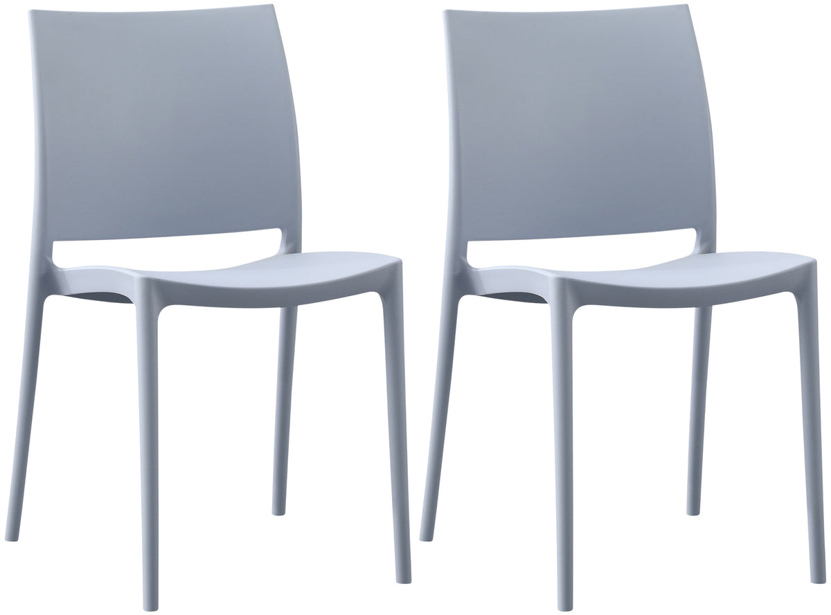 2er Set Stuhl Meton - hellgrau