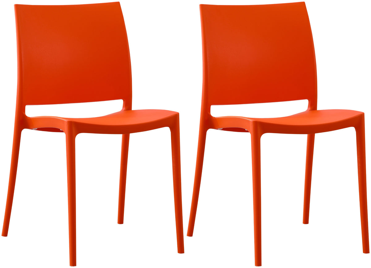 2er Set Stuhl Meton - orange