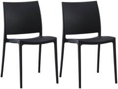 2er Set Stuhl Meton - schwarz