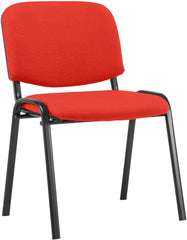 Besucherstuhl Ken Stoff - rot