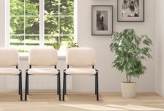 Besucherstuhl Ken Stoff - creme