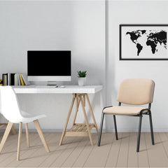 Besucherstuhl Ken Stoff - creme