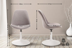 Stuhl Maverick W Stoff - grau