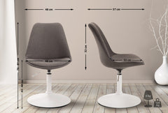Stuhl Maverick W Stoff - dunkelgrau