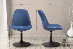 Stuhl Maverick B Stoff - blau