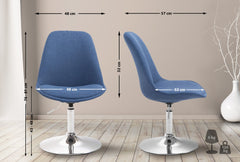 Stuhl Maverick C Stoff - blau