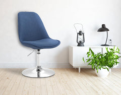 Stuhl Maverick C Stoff - blau