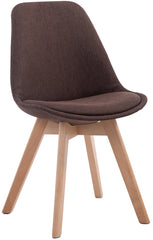Besucherstuhl Borneo V2 Natura Stoff - braun