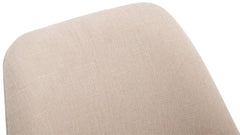 Besucherstuhl Borneo V2 Natura Stoff - creme