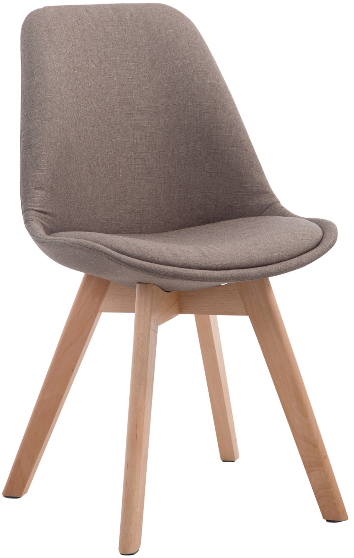 Besucherstuhl Borneo V2 Natura Stoff - taupe