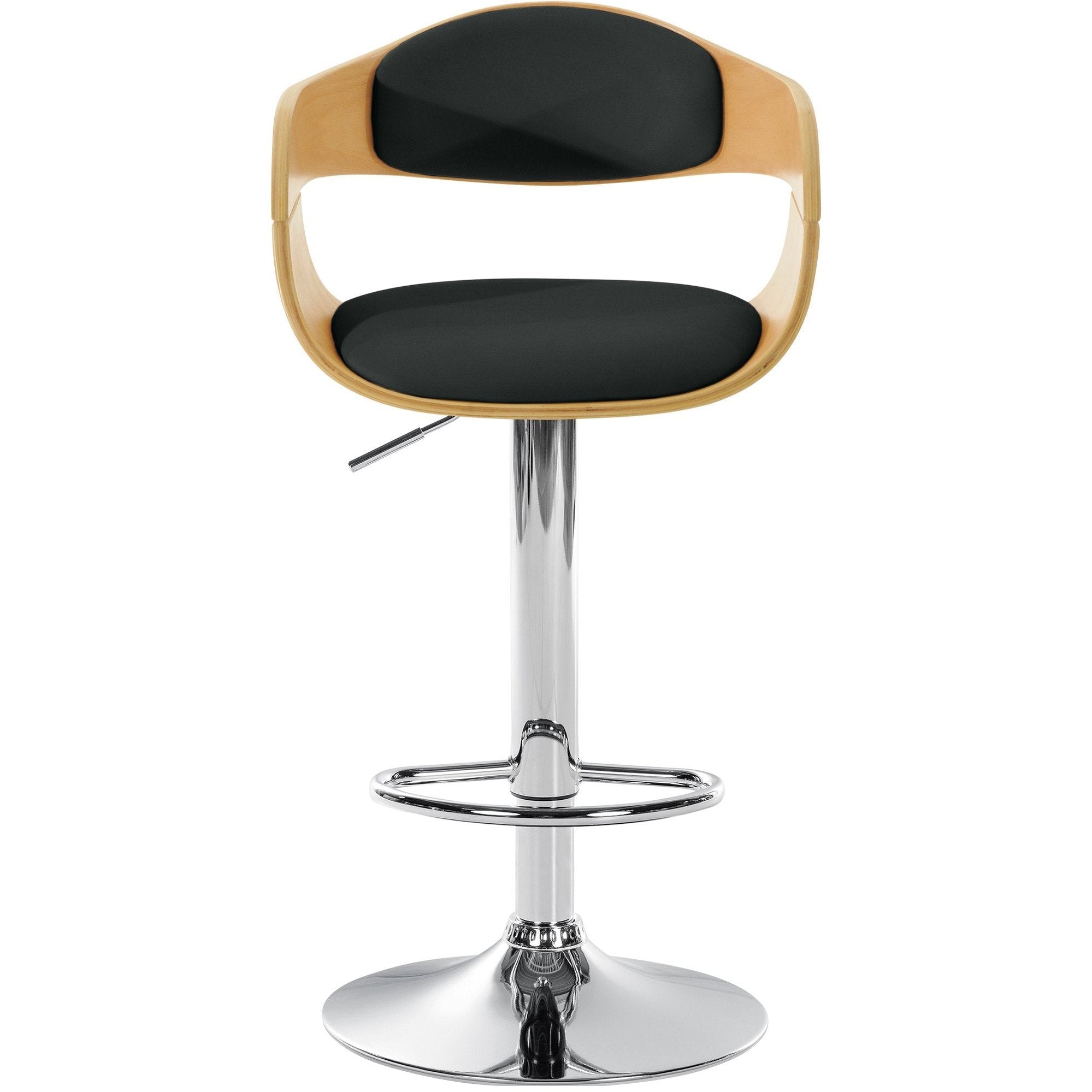 Barhocker Kingston C - natura/schwarz - InfinityMarket