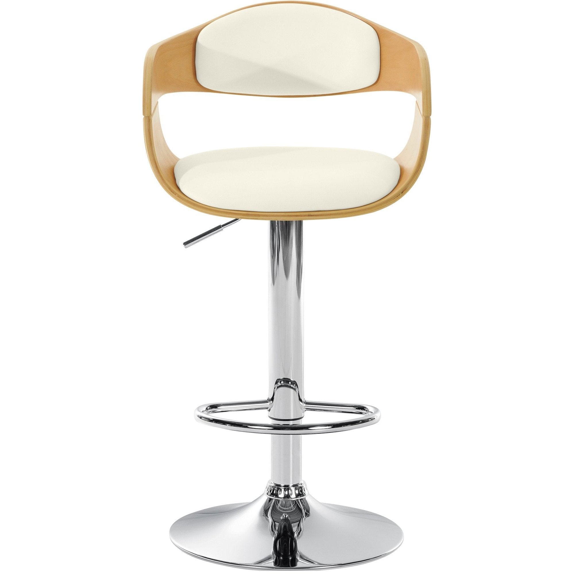 Barhocker Kingston C - natura/weiß - InfinityMarket