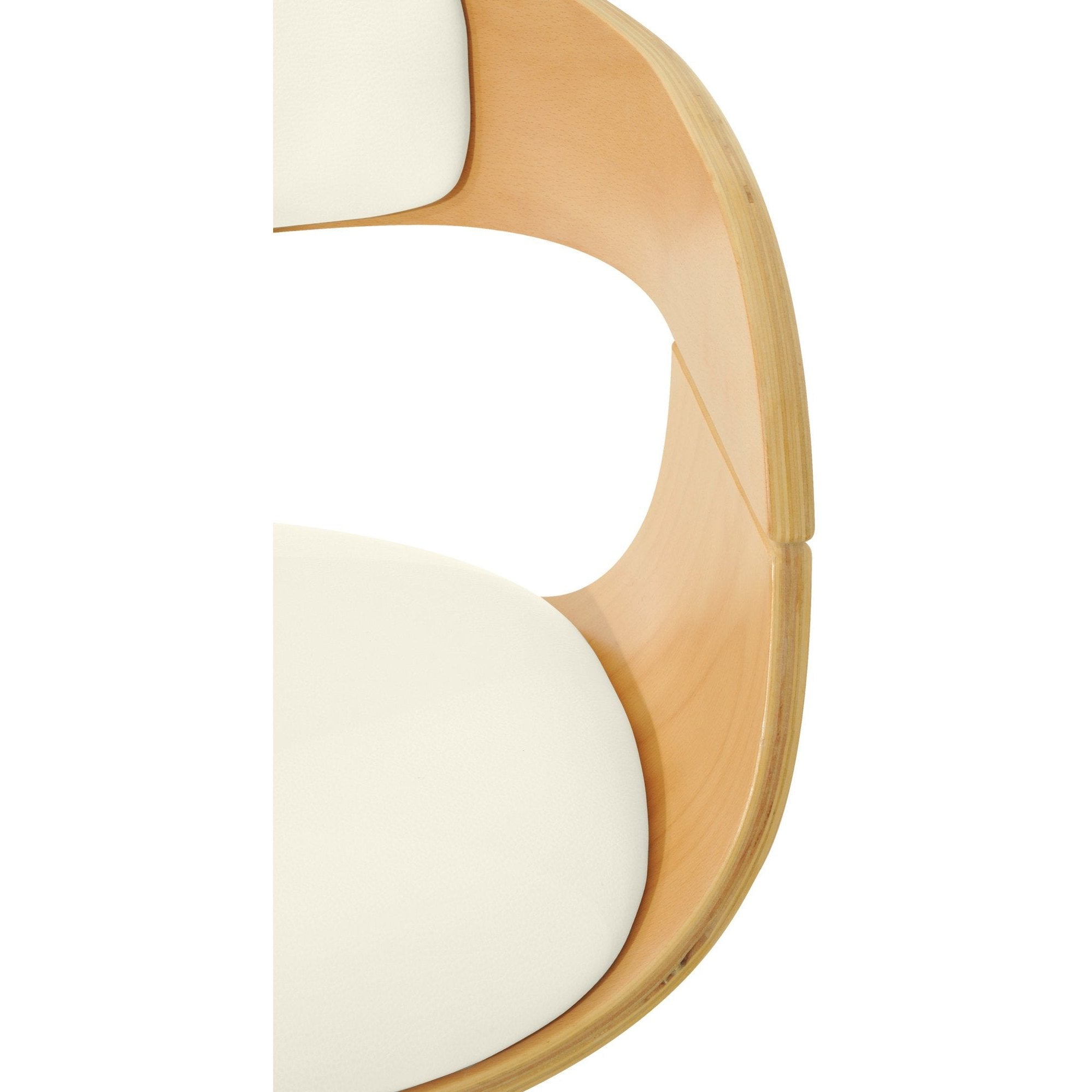 Barhocker Kingston C - natura/weiß - InfinityMarket
