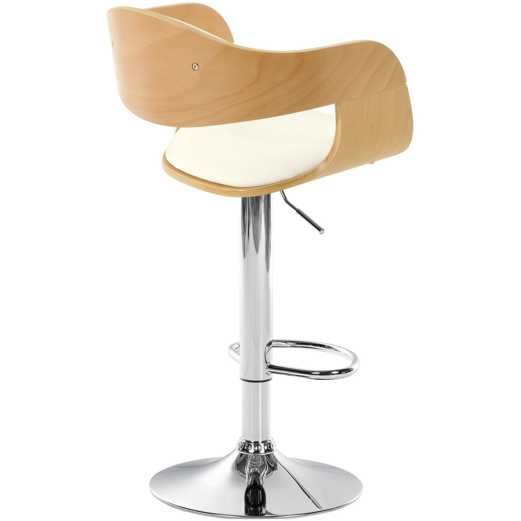 Barhocker Kingston C - natura/weiß - InfinityMarket