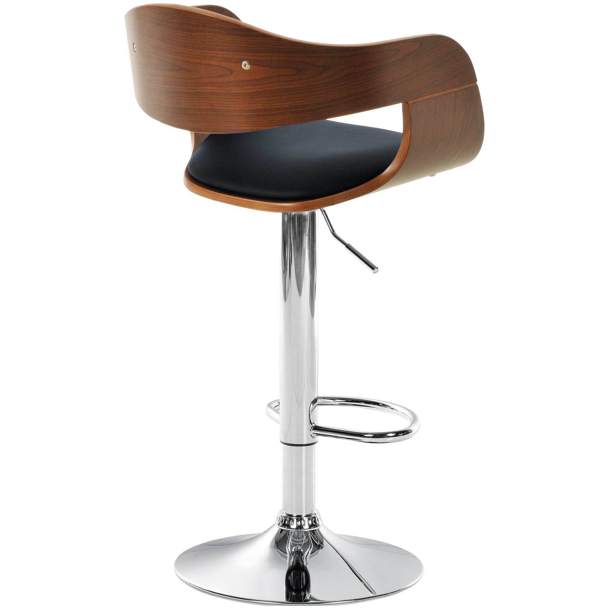 Barhocker Kingston C - walnuss/schwarz - InfinityMarket