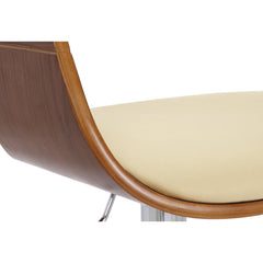 Barhocker Kingston C - walnuss/creme - InfinityMarket