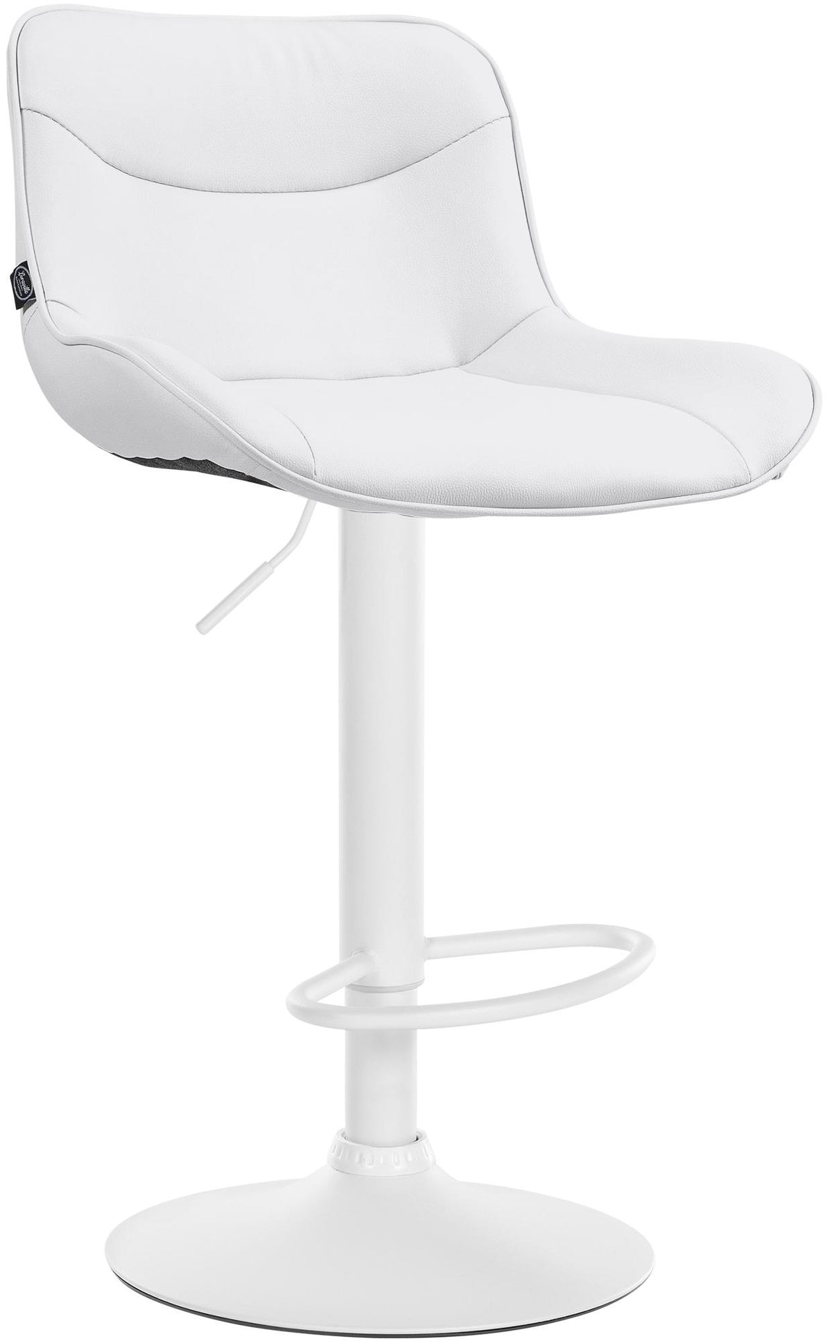 Barhocker Vonore Kunstleder wei� - wei�