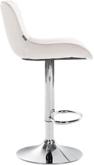 Barhocker Vonore Samt chrom - creme