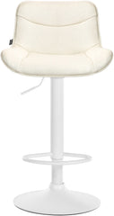 Barhocker Vonore Stoff wei� - creme