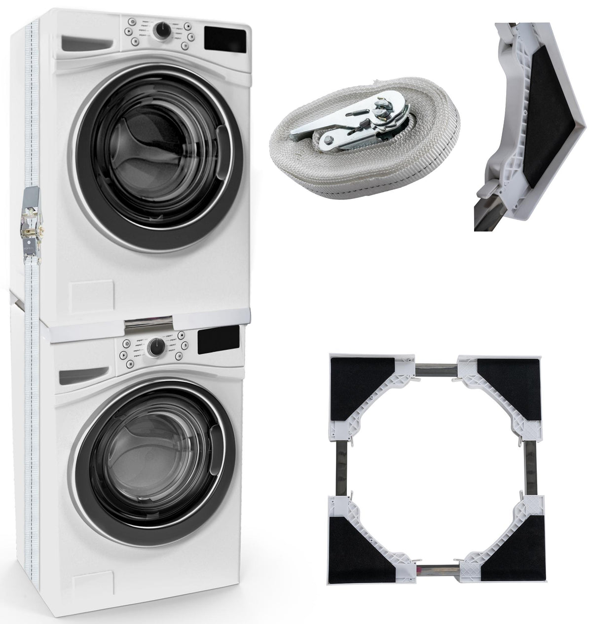 Verbindungsrahmen f�r Waschmaschine - wei�