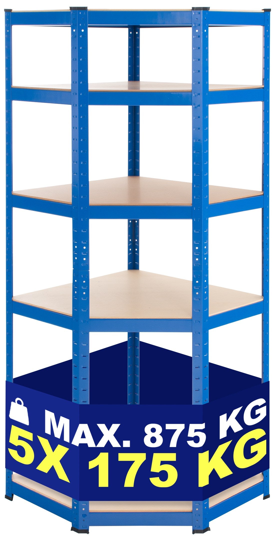 Eckregal Flint 180 - blau