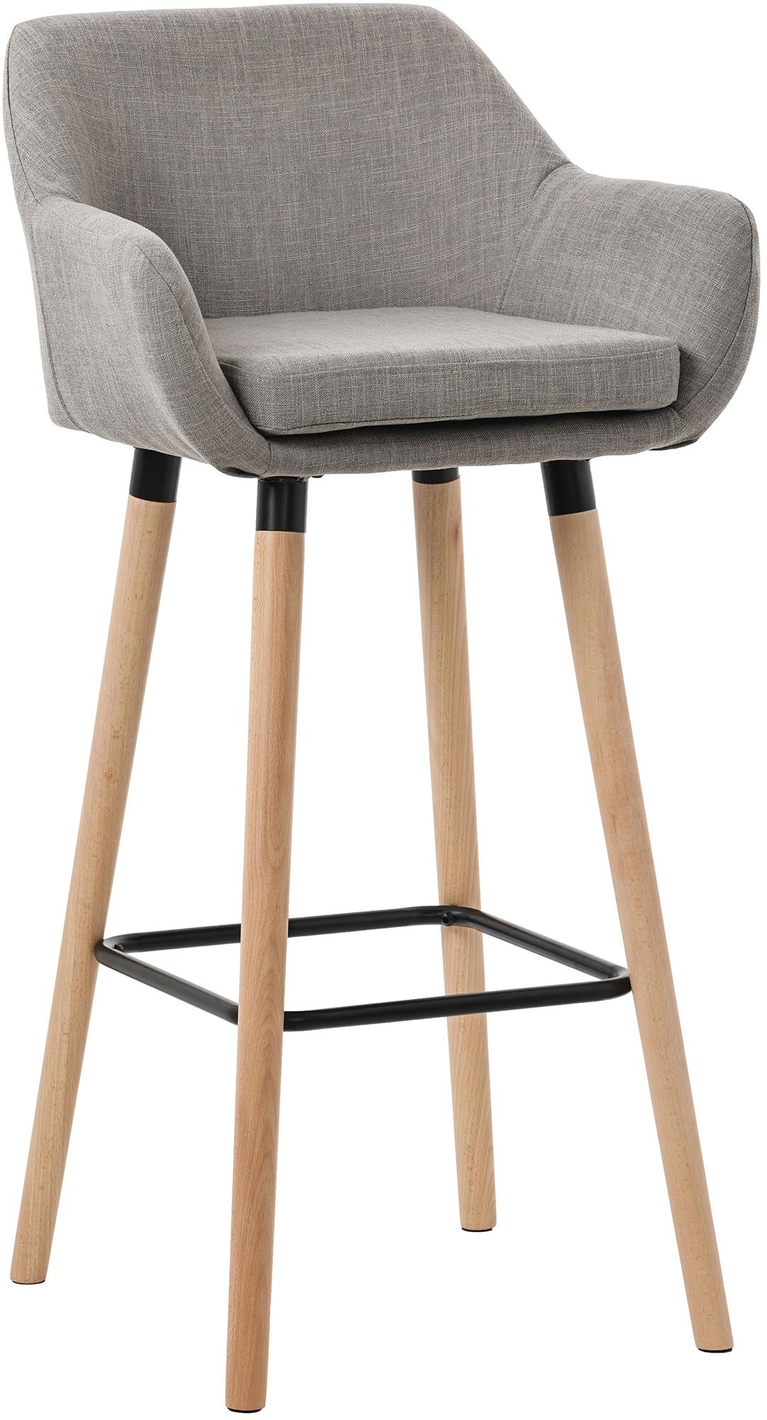 Barhocker Grant Stoff - grau