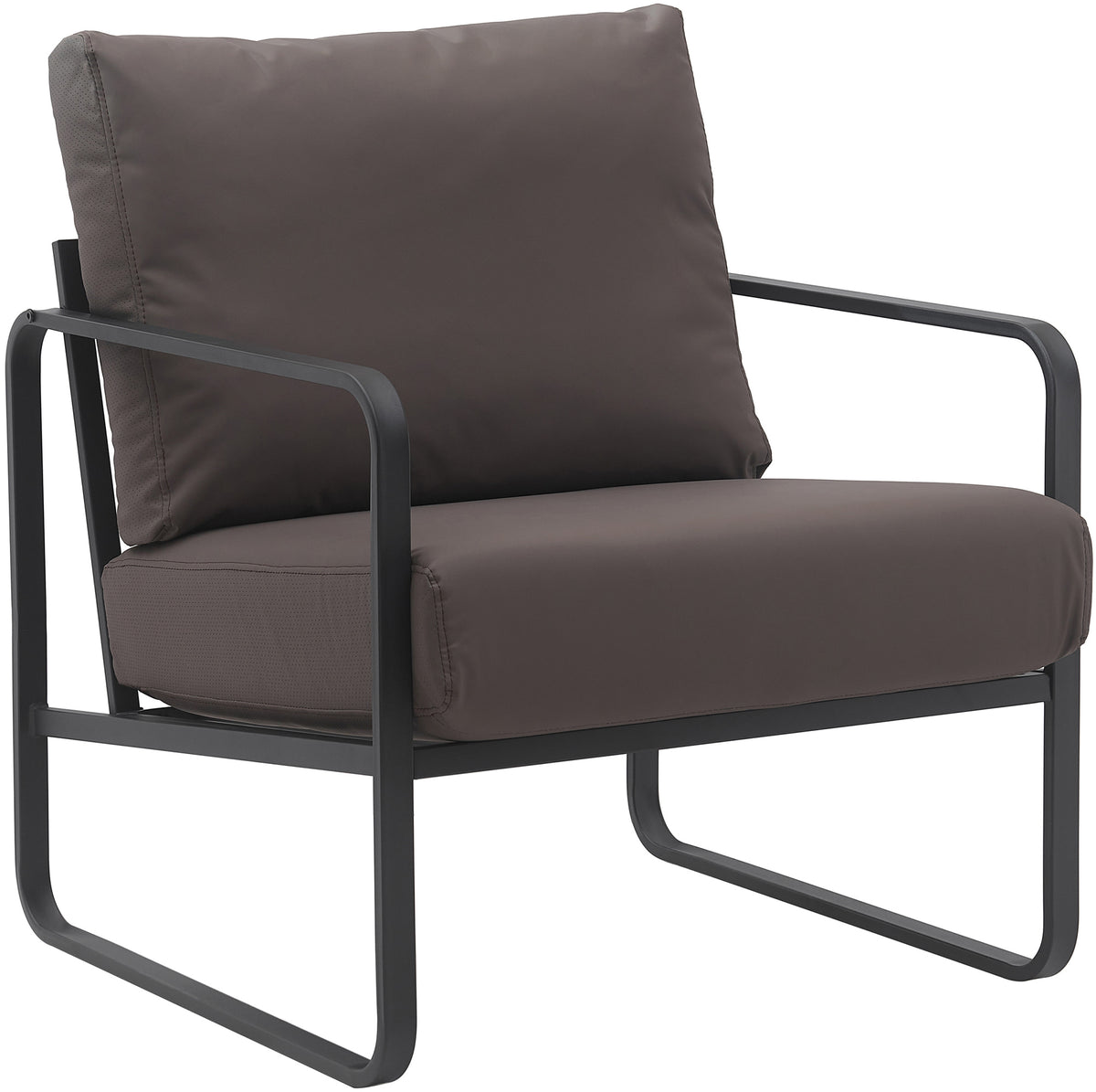 Lounger Manea Kunstleder - braun