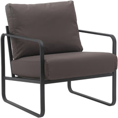 Lounger Manea Kunstleder - braun