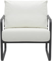 Lounger Manea Kunstleder - weiß