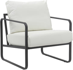 Lounger Manea Kunstleder - weiß