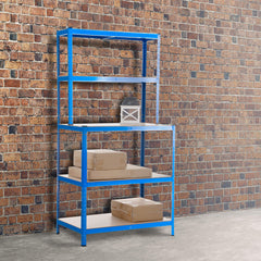 Steckregal inkl. Werkbank 2+3 - blau