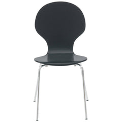 Set di 2 sedie da riunione Diego nere, impilabili, dal design classico e versatile, perfette per ogni ambiente lavorativo.