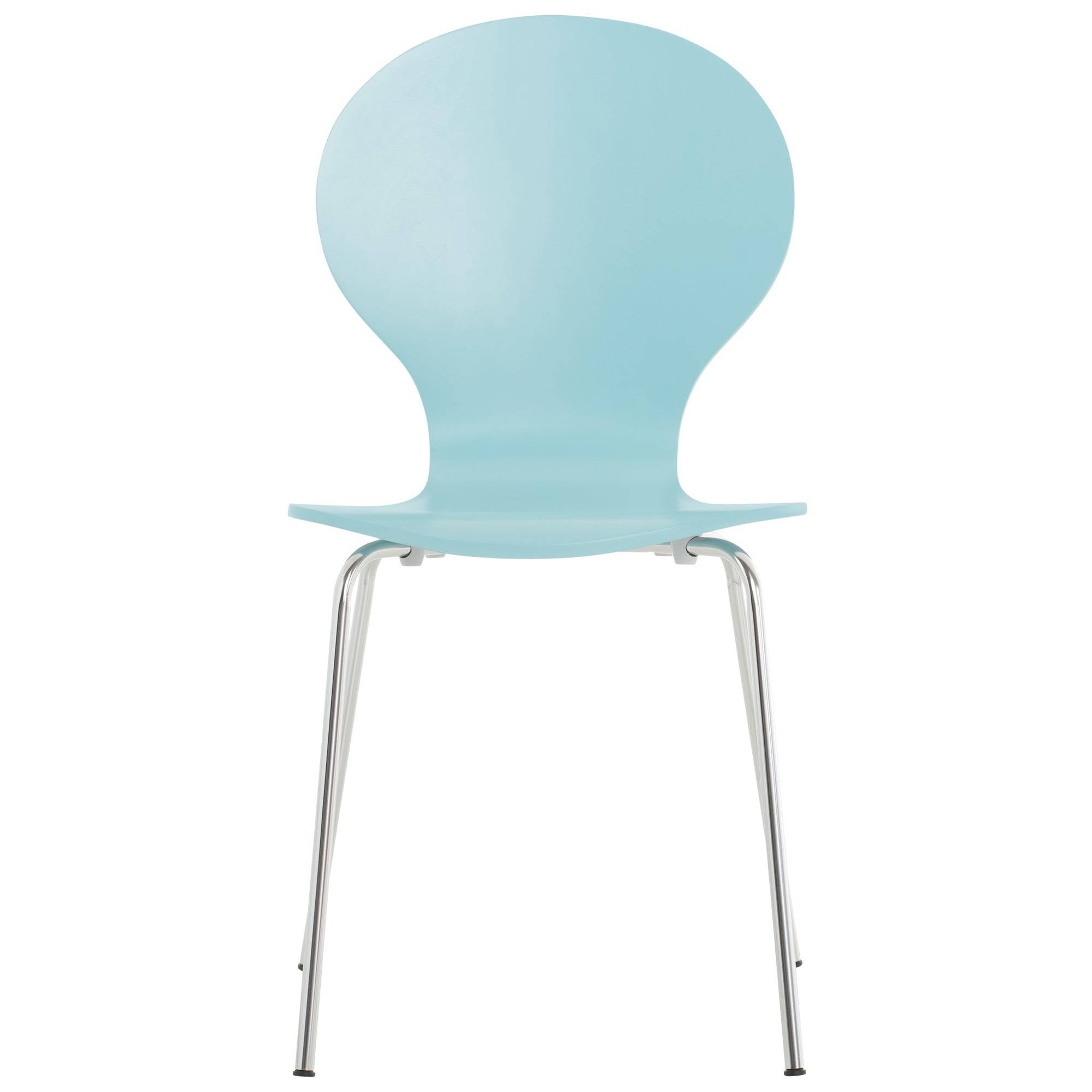 Set di 2 sedie da riunioni impilabili Diego in color hellblau, design classico ideale per ogni ambiente.