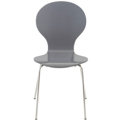 Set di 2 sedie da riunioni impilabili Diego in grigio, design classico ideale per uffici e spazi di lavoro.
