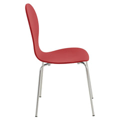 Set di 2 sedie da riunioni Diego in rosso, design classico e impilabile, perfette per uffici e eventi.