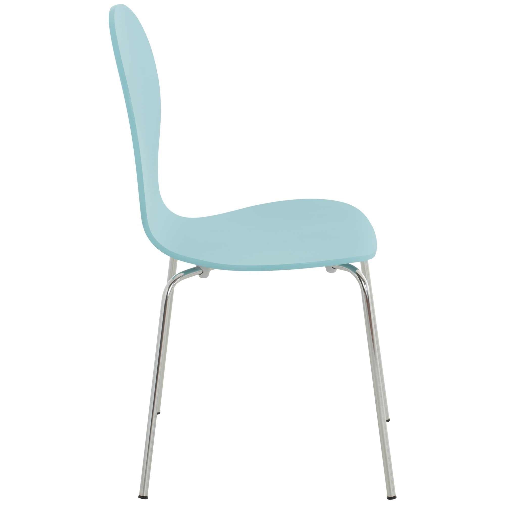 Set di 2 sedie da riunioni impilabili Diego in color hellblau, design classico ideale per ogni ambiente.