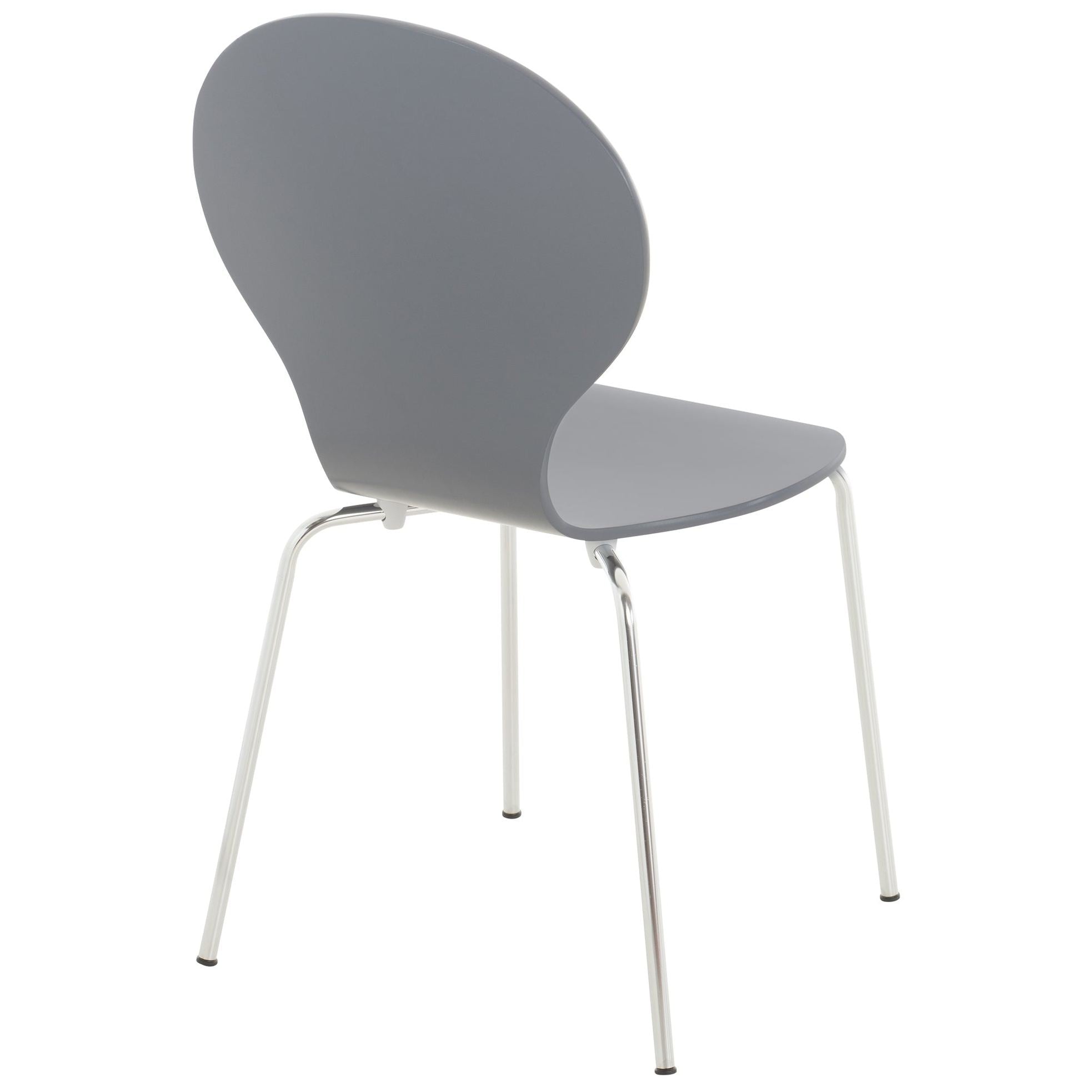 Set di 2 sedie da riunioni impilabili Diego in grigio, design classico ideale per uffici e spazi di lavoro.