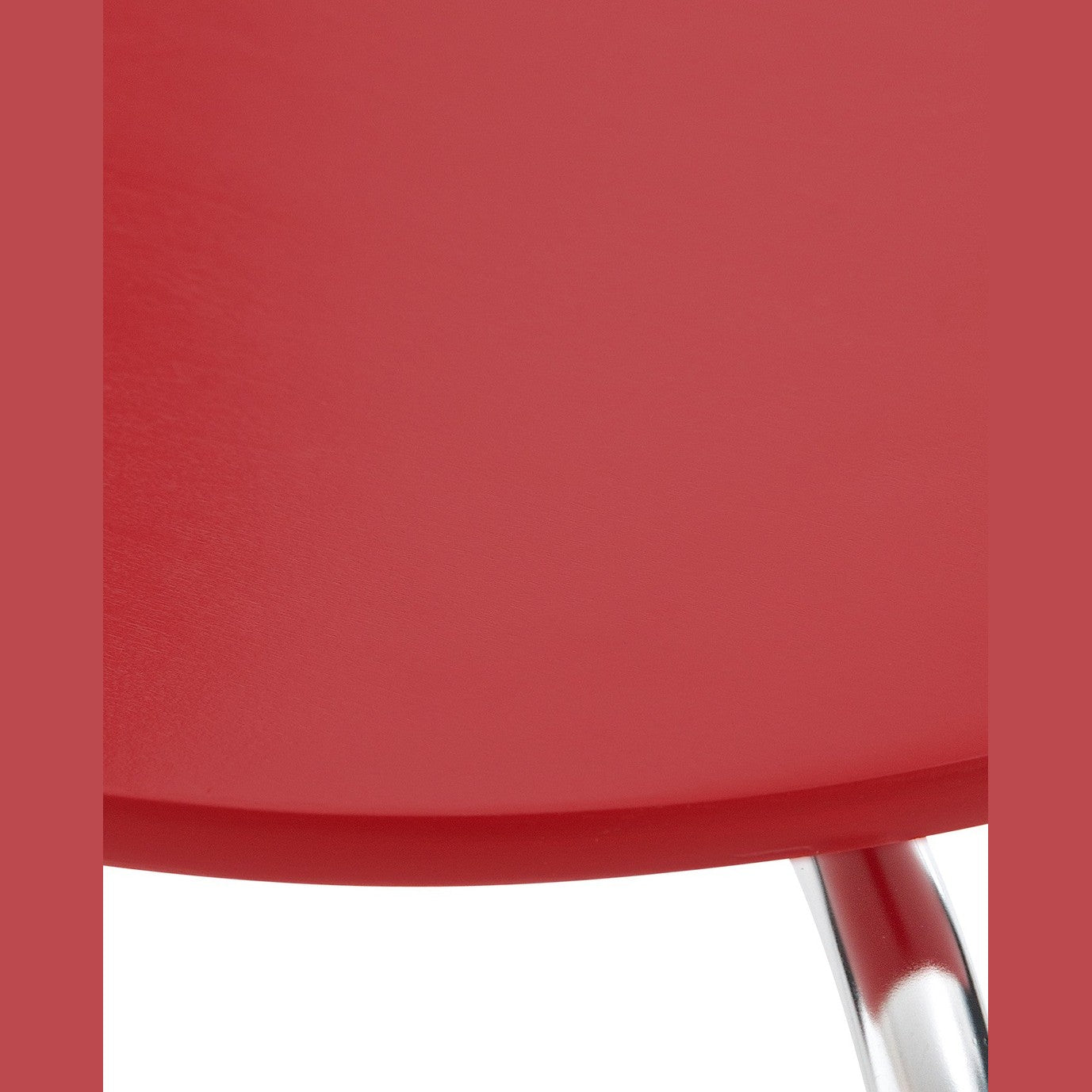 Set di 2 sedie da riunioni Diego in rosso, design classico e impilabile, perfette per uffici e eventi.