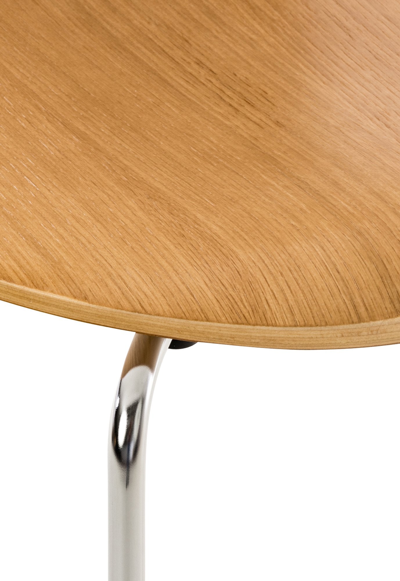 Set di 2 sedie da riunione Diego in legno di rovere, design classico e impilabile per spazi versatili.