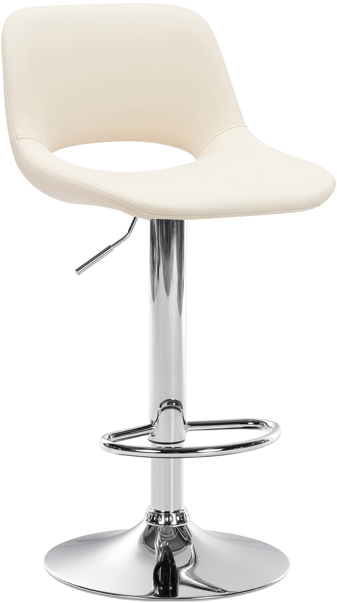 Barhocker Camden Kunstleder chrom - creme