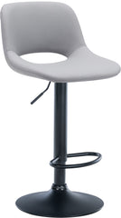 Barhocker Camden Kunstleder schwarz - grau