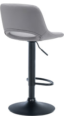 Barhocker Camden Kunstleder schwarz - grau