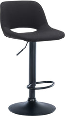 Barhocker Camden Stoff schwarz - schwarz