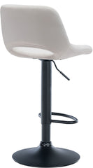 Barhocker Camden Samt schwarz - creme