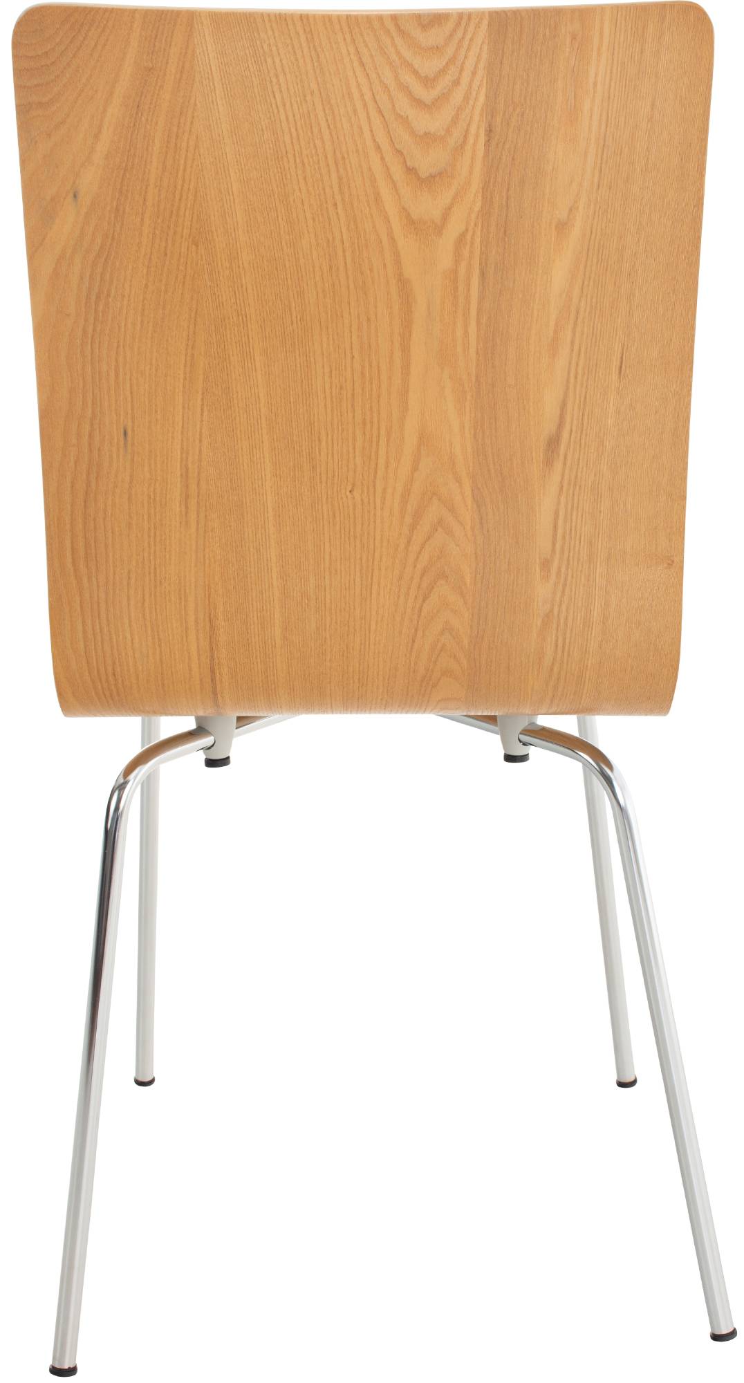 Set di 2 sedie visitatore Pepe in legno di quercia, perfette per sale d'attesa e eventi professionali.