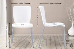 2er Set Stühle MIO - weiß
