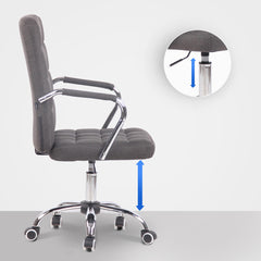 Bürostuhl Terni Stoff - dunkelgrau